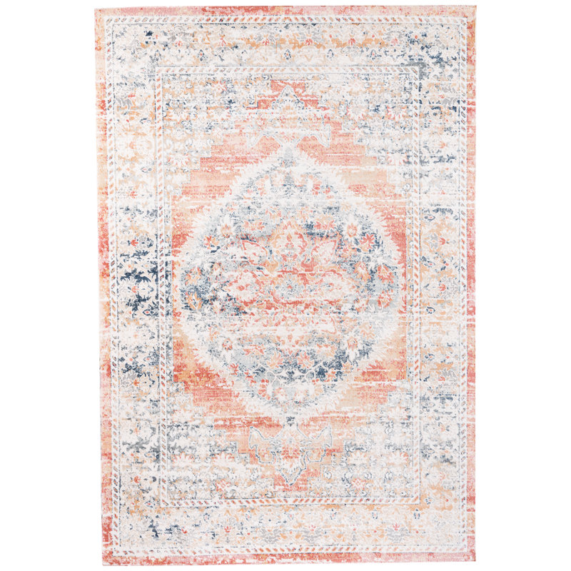 Tyann Rectangle Vintage Look Indoor / Outdoor Area Rug, Rectangle 2'6" x 4'11"