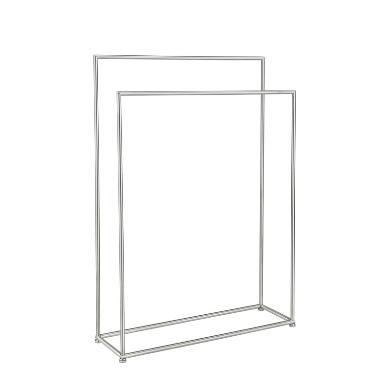 MODO Free Standing Towel Rack - Brushed Stainless Steel, Brushed Stainless Steel