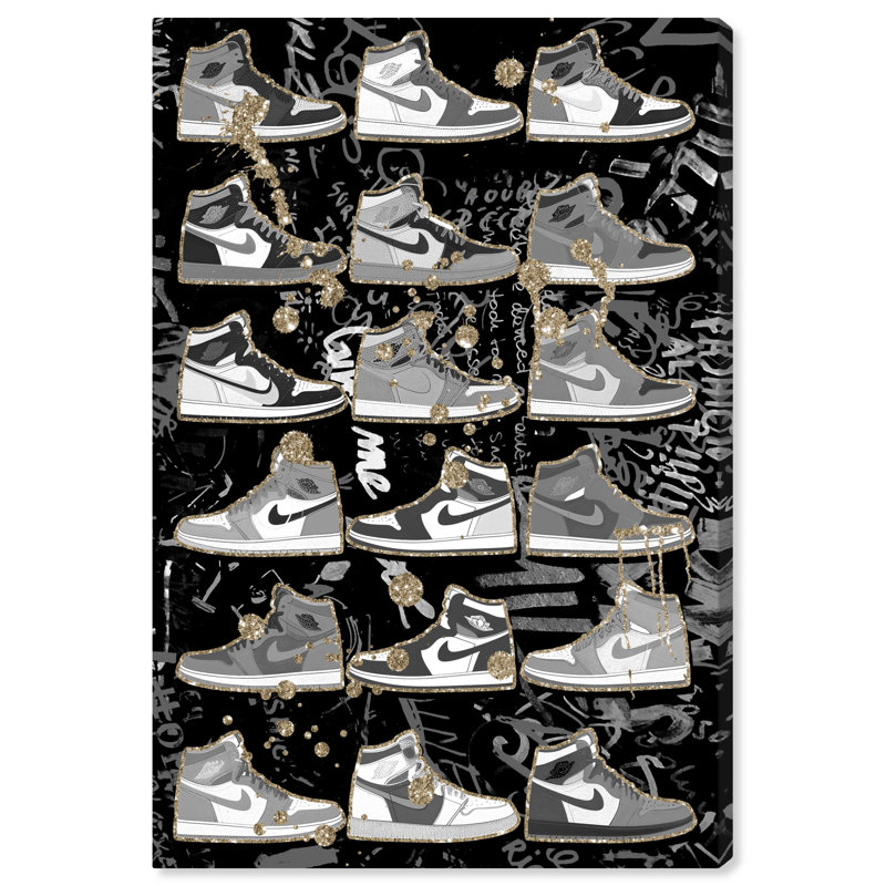 Sneaker 1 pièce Notoriart, Toile tendue, H 45 po x l 30 po