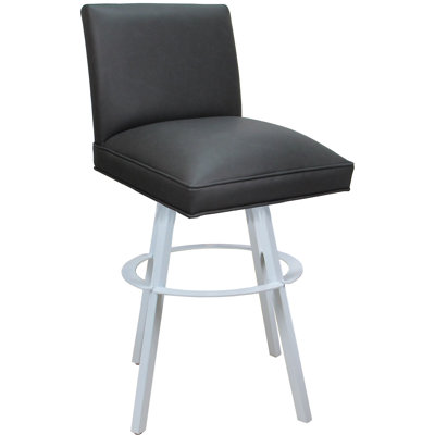 Tabouret de bar pivotant en métal - hauteur de siège de 34 po