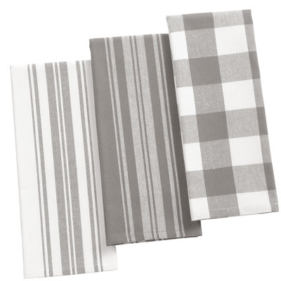 Rose Stripe Jacquard Kitchen Towel Linen Set