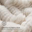 Jeté en fausse fourrure douce - Texture sculptée, chaude pour le canapé / lit-106373417-106373421
