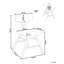 Set of 2 Dining Chairs LELAND Wood Grey-1692971600