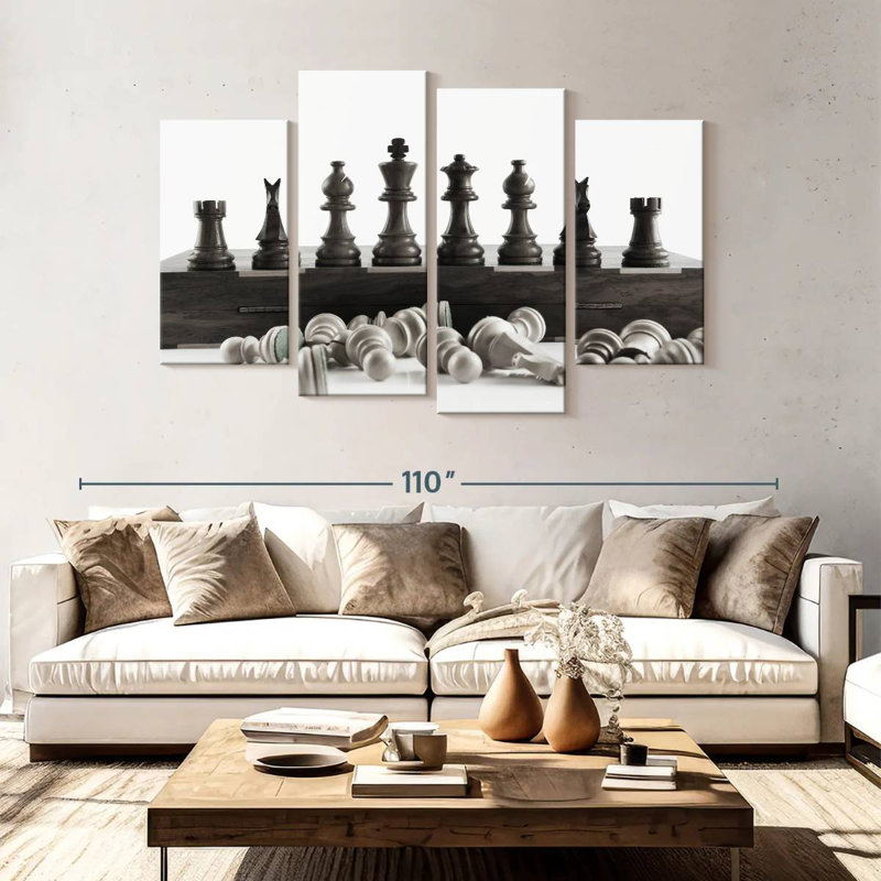 Senne, gagnant du jeu d'échecs, H 54 po x l 84 po