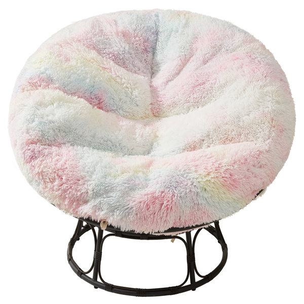 Faux Fur Papasan Chair Cushion by World Market