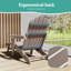 Chaise Adirondack avec repose-pieds rétractable, chaise pliante résistante aux intempéries avec support pour gobelets-54779299