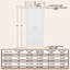 Portes pivotantes françaises pré-finies en bois manufacturé 1-Lite avec trousse de quincaillerie-101483960