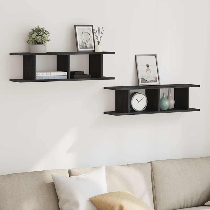 Averyonna 2 Piece, Black Oak, 20cm H x 105cm W x 18cm D
