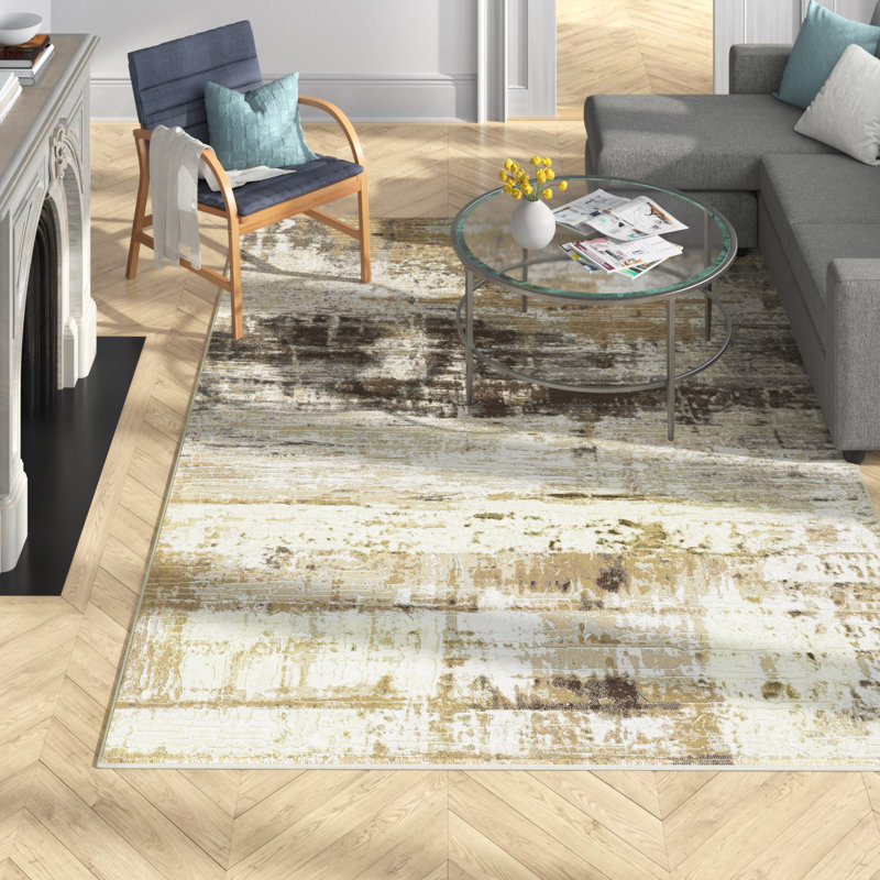 Aaliyah Abstract Area Rug, Rectangle 80 x 150cm