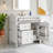 This Single Sink Bathroom Vanity With Overhead Sink Is Paired With A Modern Storage Cabinet With 2 Regular Drawers And 1 Pull-Out Drawer, Which Makes Efficient Use Of Space And Cleverly Combines Practicality And Beauty.-1696123564