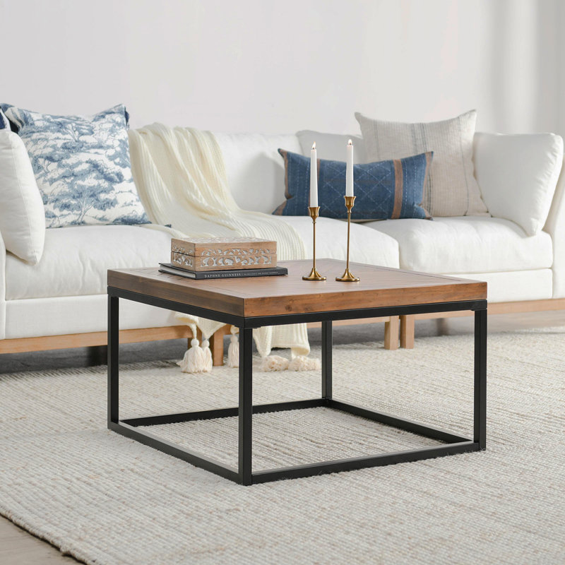 Table basse carrée 30 po Chantel Amande