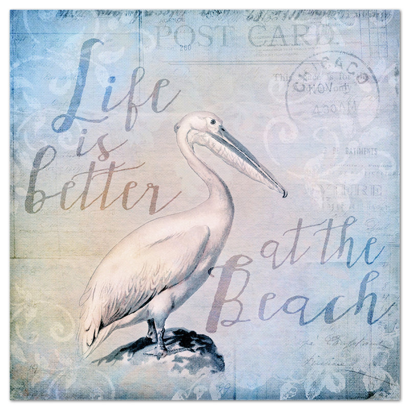 Pelican by Andrea Haase - No Frame Painting on Plastic / Acrylic, 65cm H x 65cm W