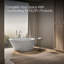 Veil® 65.375" x 36.75" Soaking Freestanding Bath