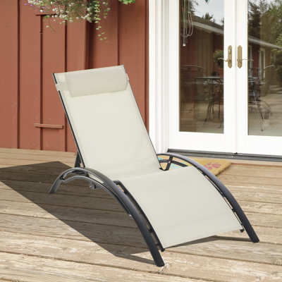 Chaise longue inclinable 67,3 po Nourith
