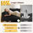 Boneless 105.5 ''Modular Sectional Sofa Couches L-Shape Couch 3 Seat Modular Sofa Memory Foam Sectional Couches For Living Room-2108678038-2088071506