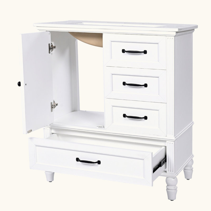 Meuble-lavabo avec lavabo et porte