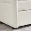 Lit de jour avec canapé-lit rembourré capitonné, taille simple, tissu velours, beige (83 po x 43 po x 29,5 po)-1433661466-1433661469