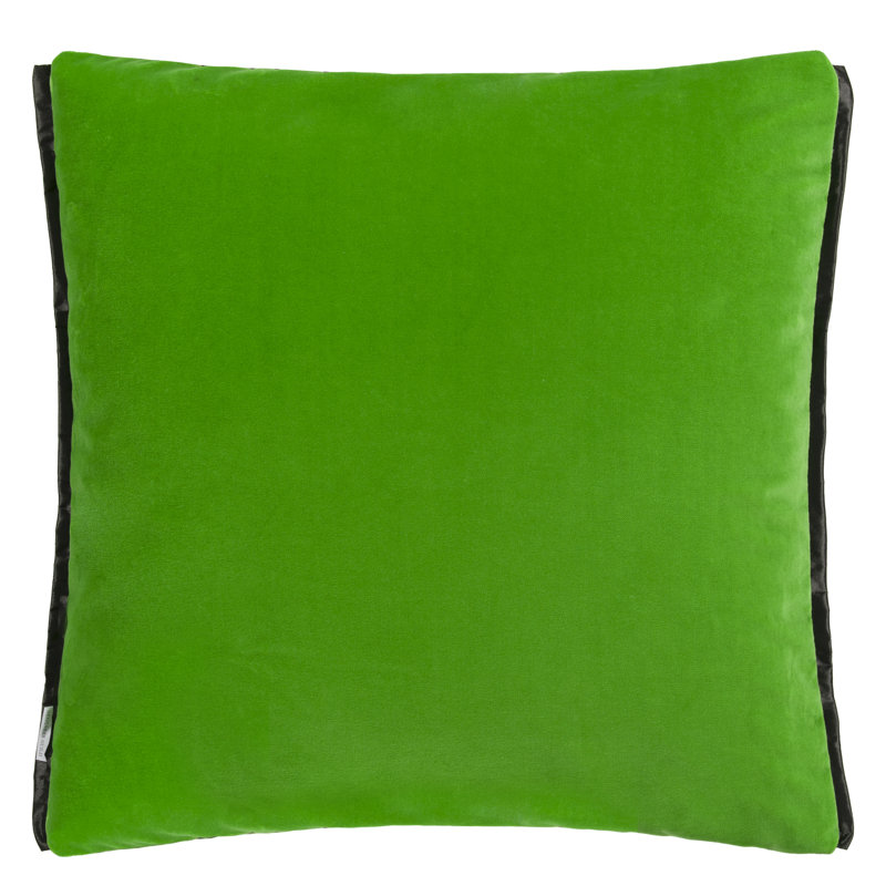 Raku Patchwork Decorative Pillow, Emerald Geometric