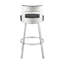 Tabouret tournant 30 "en métal avec similicuir-414120794