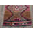34.6x125.6 Inch Pink Wool Kilim Runner Rug, Patchwork Pattern Rug