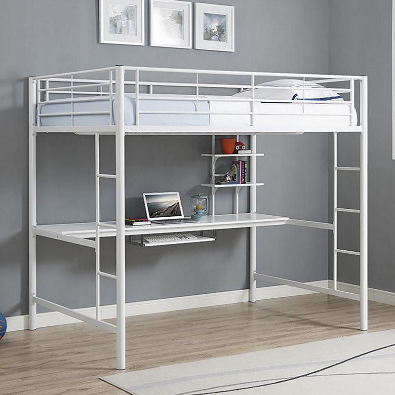 Elita Kids Full Loft Bed, White