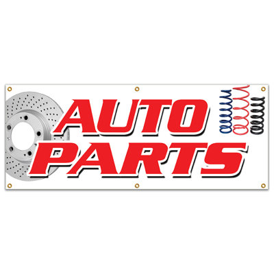 Auto Parts Banner Sign