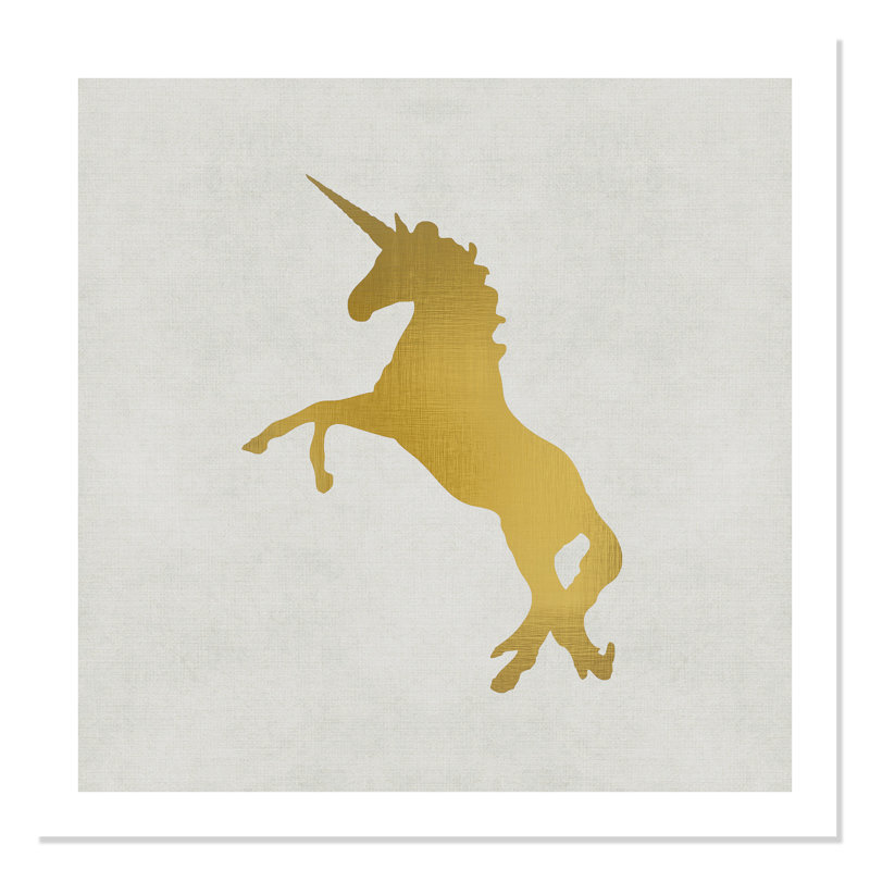Licorne 2, impression sur papier, H 10 po x l 10 po x P 1 po