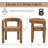 Barrel Dining Chairs Set Of 1 With Armrests – No Assembly-124909021