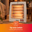 GEEPAS Halogen Quartz Portable Heater | 400W & 800W Dual Heat Settings | Compact Lightweight Electric Space Heater with Carry Handle | Fast, Quiet & Energy Efficient | Ideal for Small Rooms, Offices, Caravans & Holiday Homes-124360594-124360597