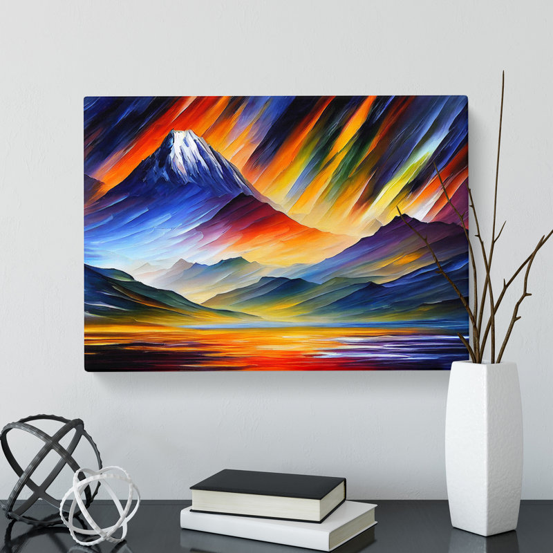 Beautiful Mountains Vol.3 - Wrapped Canvas Painting, 35cm H x 50cm W x 3cm D