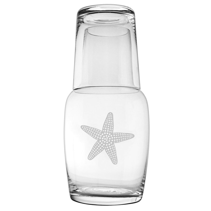 Starfish Glass 2 - Piece Carafe Set