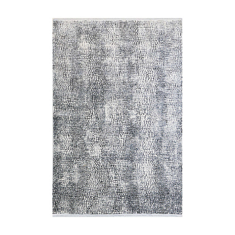 Monza Abstract Area Rug in Silver, Rectangle 5' x 8'