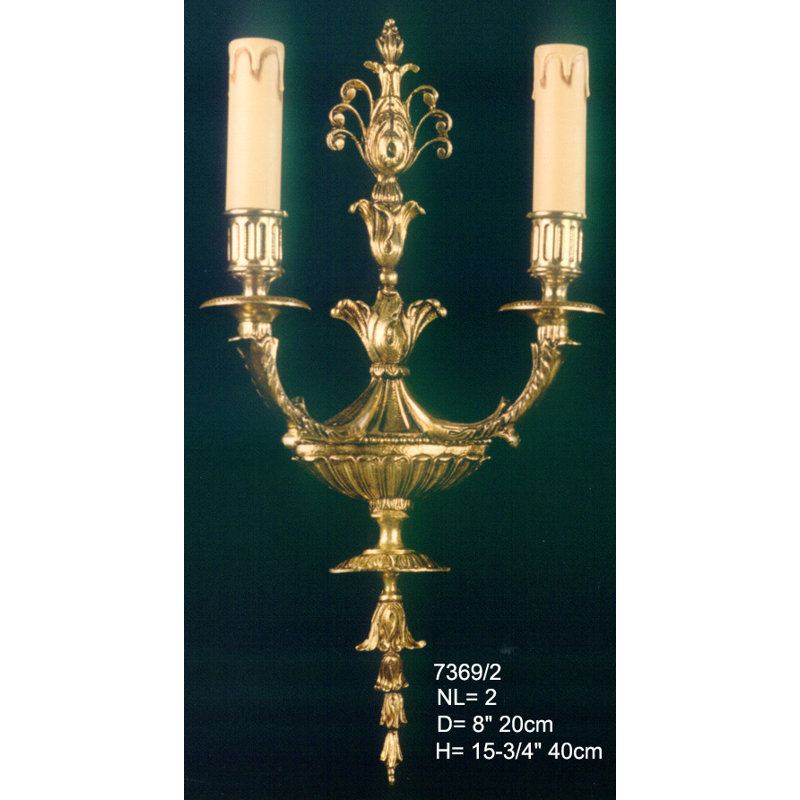 Cowie Candle Wall Light, Antique Silver