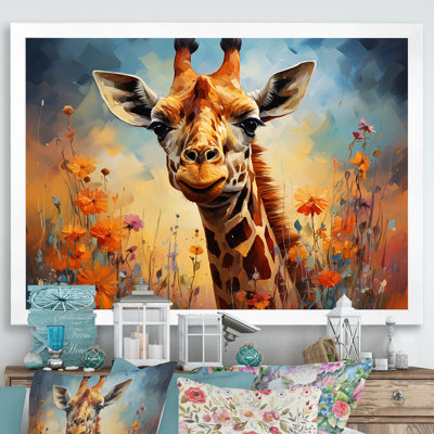 " Brown Giraffe Expressionist Grace "