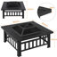 Hearthfolk Square Charcoal and Wood Burning Fire Pit-1781964588-1781964589
