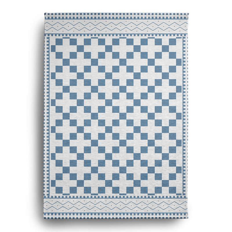 Tapis intérieur / extérieur rectangulaire avec envers antidérapant, Rectangle 5 pi x 7 pi