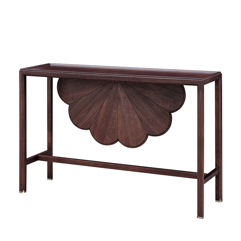 Chinese-style simple brown console table