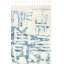 Tapis ivoire / bleu en laine et viscose Duena-2104373595