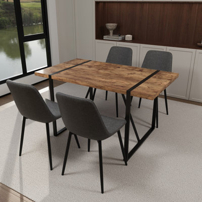 4 - Person Four Leg Dining Set, Dining Table Set For 4, Kitchen Table With Chairs