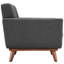 Fauteuil de style Mid-Century avec pieds en bois Carson Carrington Sigtuna-1025934616