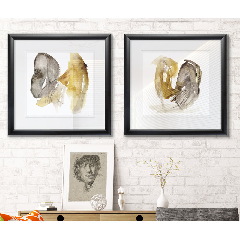 'Calendula I' 2 Piece Framed Painting Set