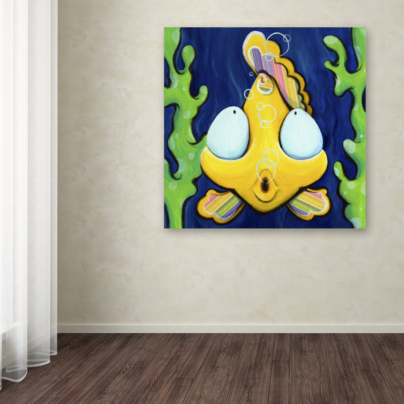 «Fish Bubbles» par Sylvia Masek, art sur toile