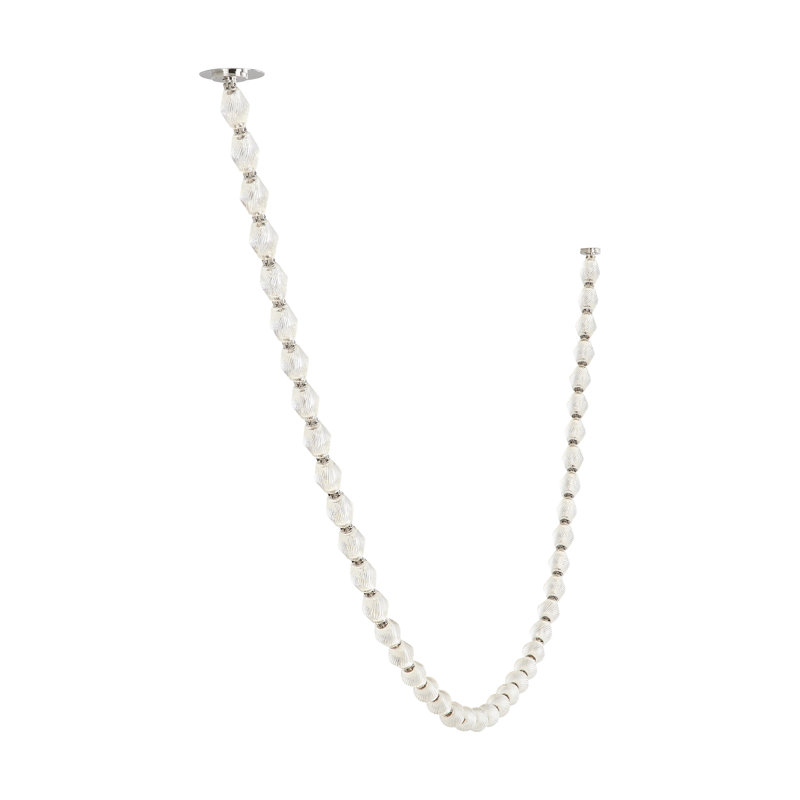 Collier LED Chandelier, 132", Polished Nickel