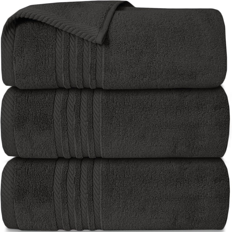 3Pk Zero Twist Large Bath sheet 80x140, Grey