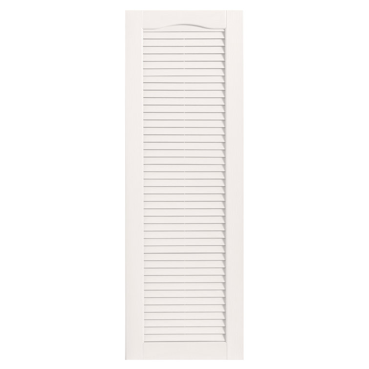 Cathedral Top Full-style Open Louvre Shutters Pair