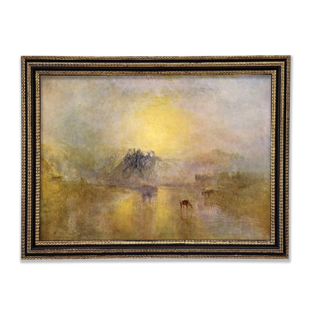 Gerahmtes Leinwandbild Joseph Mallord Turner Norham Castle