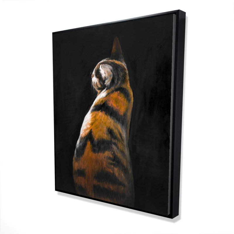 Spotted Cat Print On Canvas