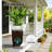 Spacious White Planters Set, Durable Polyethylene For Modern Decor
