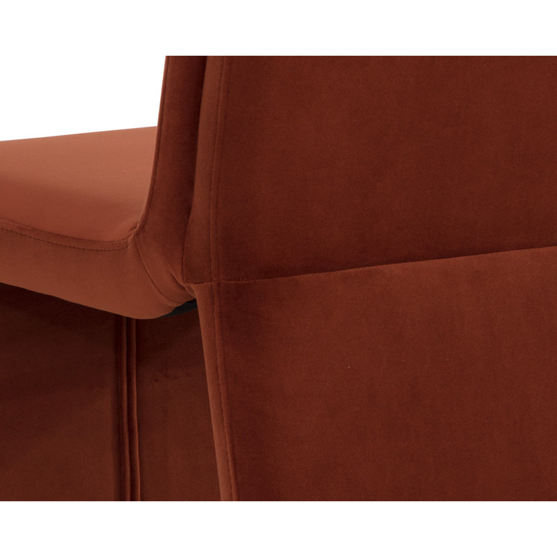 Cascata Upholstered Dining Chair, Orange
