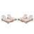 Outdoor Chaise Lounge Chair, Acacia wood Pool Chair with Adjustable Backrest and Cushion, Outdoor Lounge Chair for Beach, Yard, or Poolside (rope)-607517929